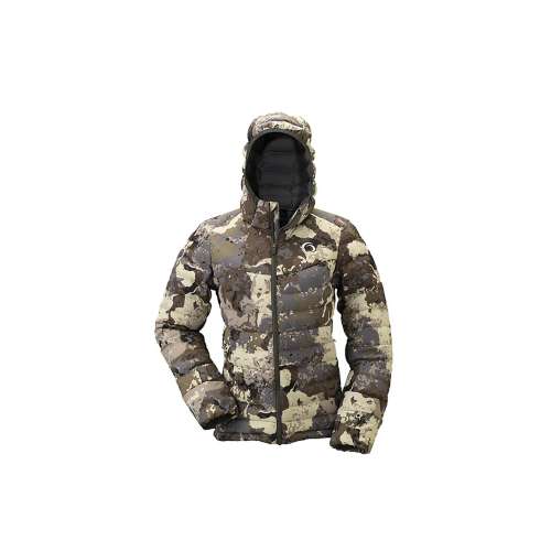 Women's Prois Hunting Apparel Callaid Super Explorer Hooded Mid Down Puffer Jacket