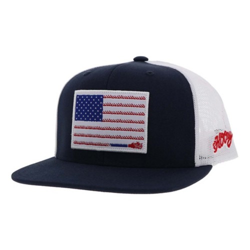 Men's Hooey Liberty Roper Flag Patch Snapback Hat