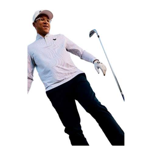 Men's Bad Birdie Yung Wavy Long Sleeve Golf 1/4 Zip