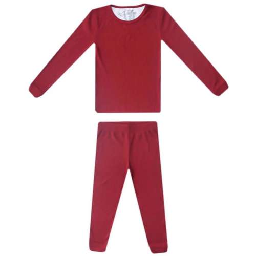 Toddler Copper Pearl Holiday Long Sleeve Shirt and Pants Pajama Set