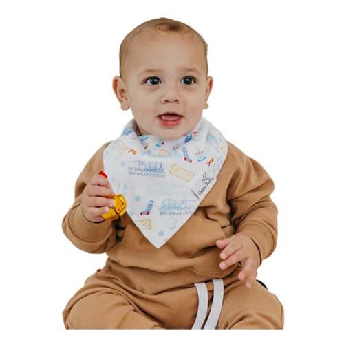 Baby Copper Pearl Holiday Bandana Bib Set