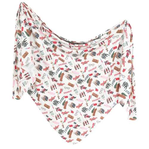 Baby Copper Pearl Holiday Knit Swaddle Blanket