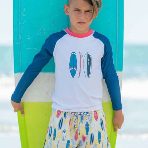 Toddler Boys' Snapper Rock Rock The Board Swim cardigan shorts