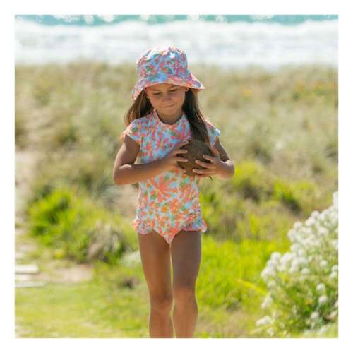 Girls' Snapper Rock Hawaiian Luau Sustainable Bucket Hat