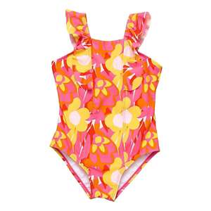 Toddler Girls' RuffleButts Reversible Peplum Swim Tankini Set