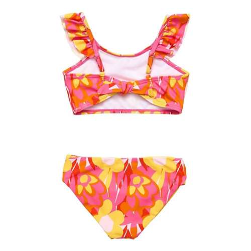 Toddler Girls' Snapper Rock Pop of Sunshine Frill Crop Swim Bikini Set