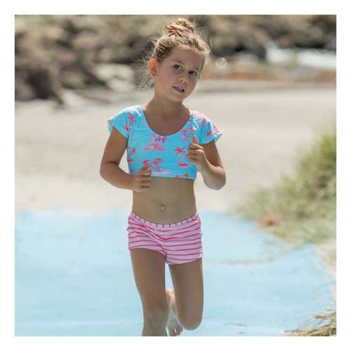 Girls' Snapper Rock Lighthouse Island Sustainable Midkini Swim Set