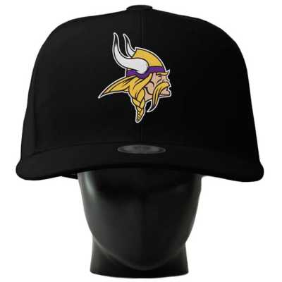 Minnesota Vikings NFL TEAM-BASIC Black-White Fitted Hat