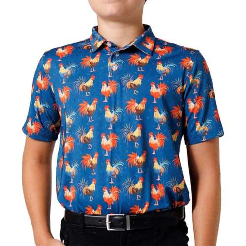 Boys' Waggle Golf Rooster Golf Polo