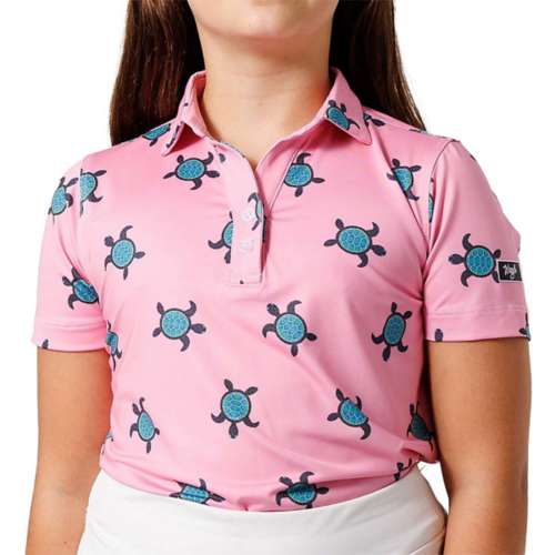 Girls' Waggle Golf Turtle Time Golf koszulka polo