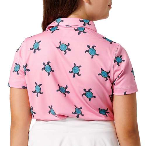 Girls' Waggle Golf Turtle Time Golf Polo