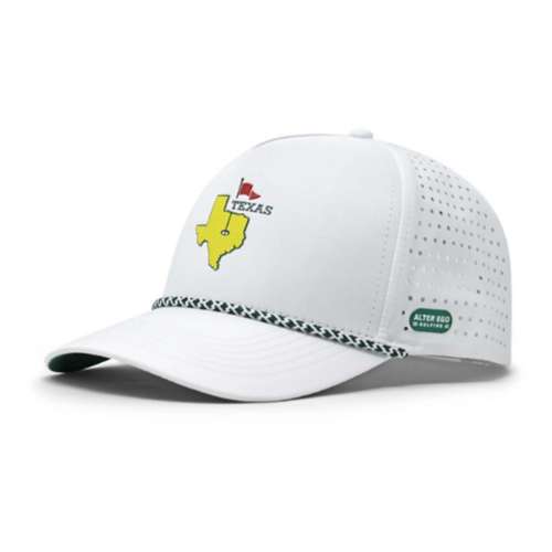 Men's Cream key-chains eyewear caps Coaster Splash White/Green Texas Golf Snapback Hat