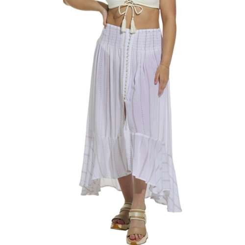 Women's Dotti Ruffle Asymetrical Skirt Swim Cover Up