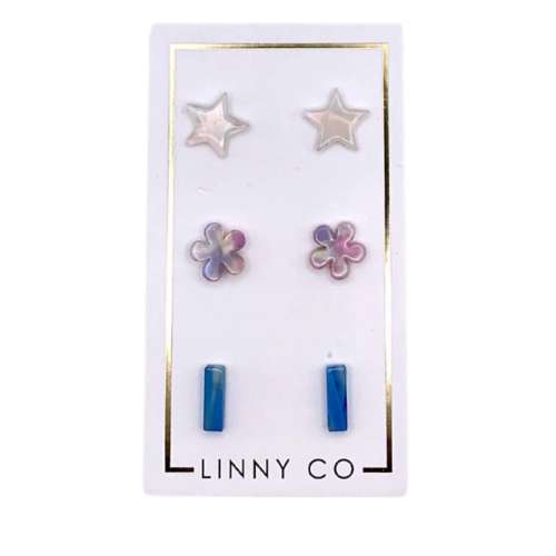 LINNY CO Stud Trio Earrings
