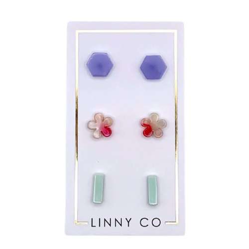 LINNY CO Stud Trio Earrings