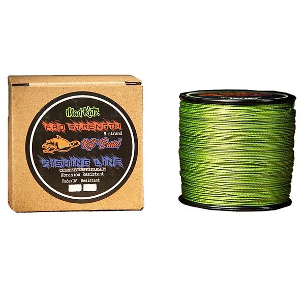 MAD KATZ Dark Green 9 Strand Braided Line