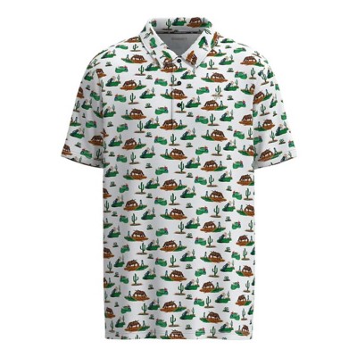 Men's Hooey Weekender Cowboy Golf Pattern Polo