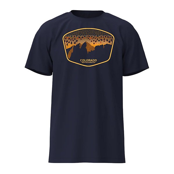 REPYOURWATER Men's  Colorado Mountain Brown T-Shirt
