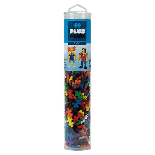 Plus Plus Open Play 240 Piece Basic Mix Tube Building Kit