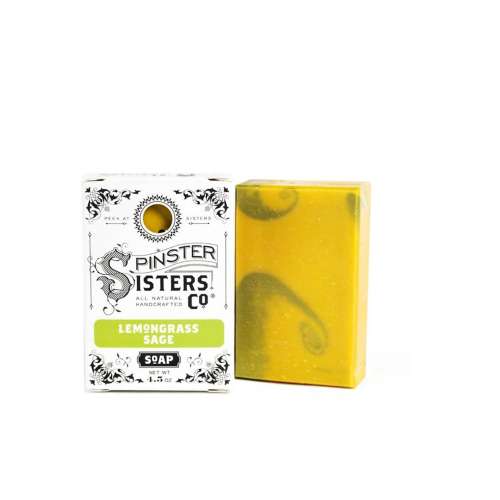 Spinster Sisters Co Lemongrass Sage Bar Soap