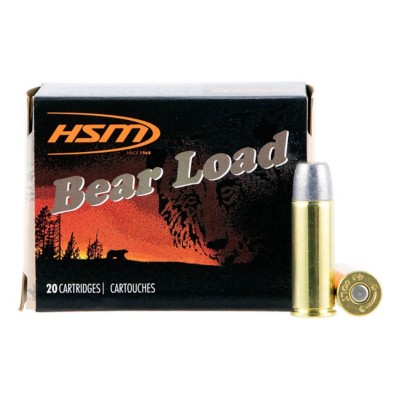 HSM Bear Load Wide Flat Nose Pistol Ammunition 20 Round Box
