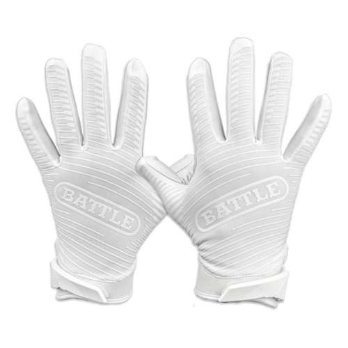 Green battle football gloves on sale