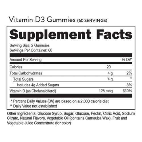 Bucked Up Vitamin D3 Gummies