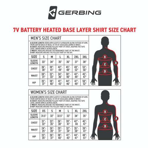 Men's Gerbing 7V Battery Heated Long Sleeve Base Layer