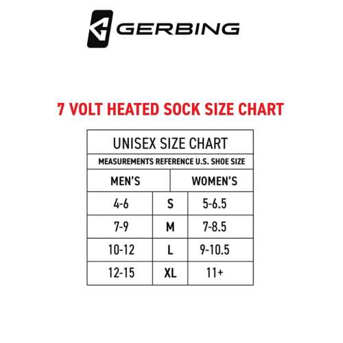 Adult Gerbing 7V Full Foot Heated Liners Knee High Socks