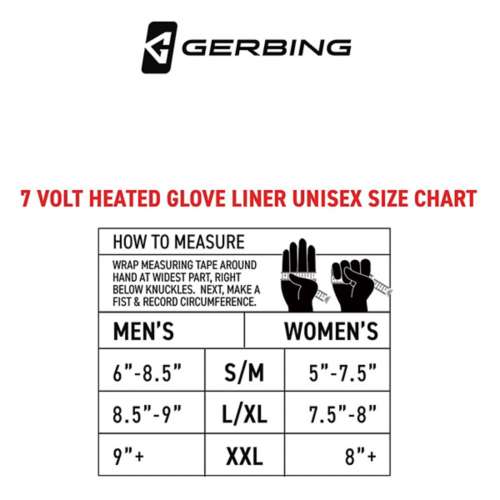 Men's Gerbing 7V Heated Glove Liners