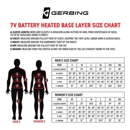 Men's Gerbing 7V Battery Heated Base Layer Bottoms