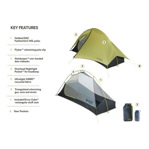 Nemo Hornet OSMO 1 Person Ultralight Backpacking Tent
