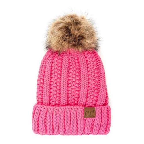 The Bengals NFL Beanie with Faux Fur Pom