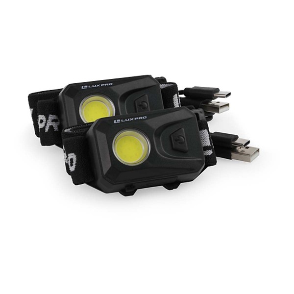 Lux Pro Rechargeable 250 Lumen Headlamps 2 Pack - Lux Pro