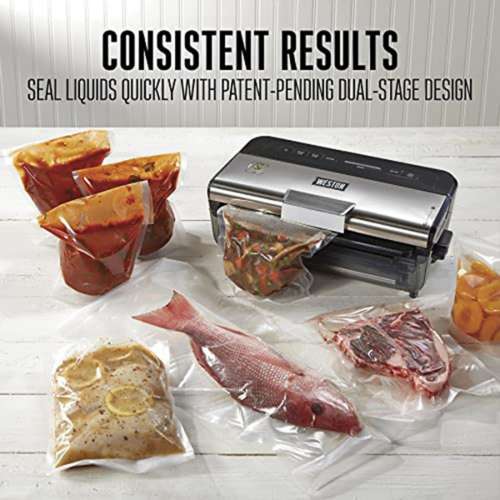 Weston Wet & Dry Vacuum Sealer Machine with Date Code Stamp