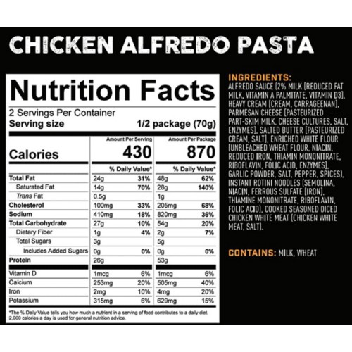 Peak Refuel Chicken Alfredo Pasta - Primary Image
