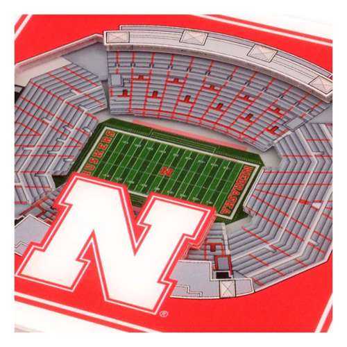 Wildman/Sportula Nebraska Cornhuskers 3D Coaster Set