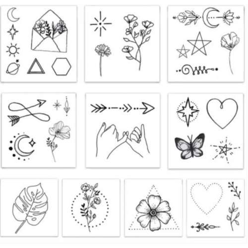 Inked By Dani Fine Line Temporary Tattoos