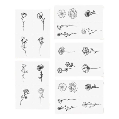 Inked by Dani Blooming Temporary Tattoo Set