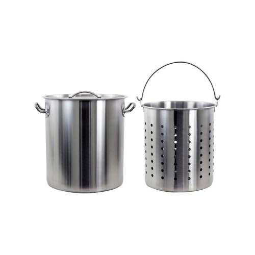 Chard 42 Quart Stainless Steel Pot with Strainer Basket