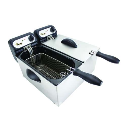CHARD Stainless Steel Double Electric Deep Fryer