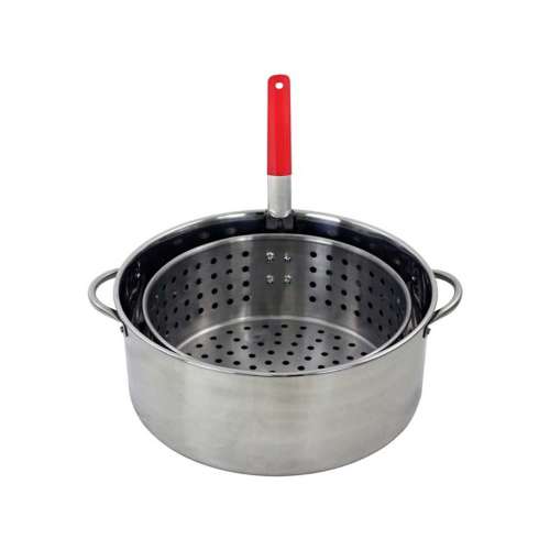 CHARD 10.5 Quart Stainless Steel Pot with Strainer Basket