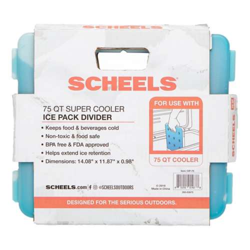 SCHEELS 75 qt Super Cooler Ice Pack Divider