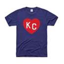 Adult Charlie Hustle KC Heart T-Shirt