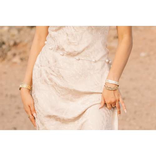 Women's Most Wanted Delivate Pearl Chain Belt