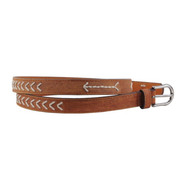 Women's Most Wanted Western Stitched Skinny Leather Belt product image