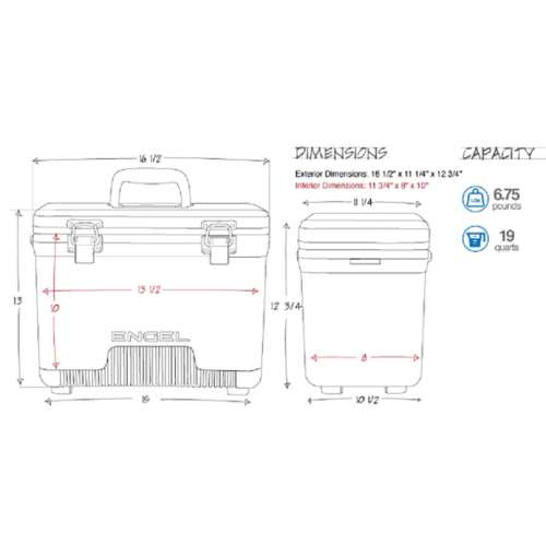  Engel 19qt Live Bait Cooler Box