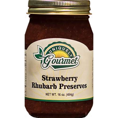Uniquely Gourmet Strawberry Rhubarb Preserves
