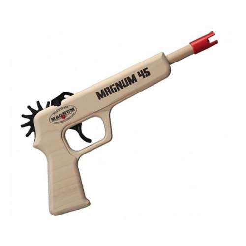 Magnum Wooden Magnum 45 Pistol Rubber Band Shooter