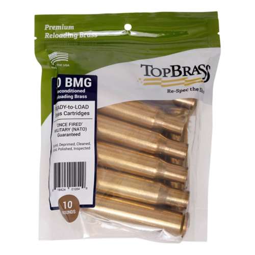 Top Brass Unprimed Brass Rifle Cartridge Cases
